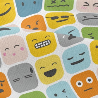 Changing Square Emoticons Modern Jersey