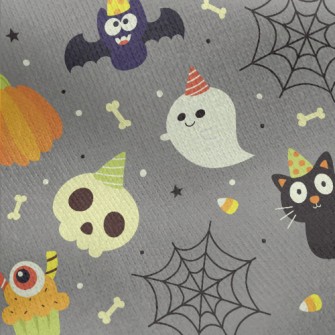 Lively Little Halloween Monste Jersey Backed Fleece