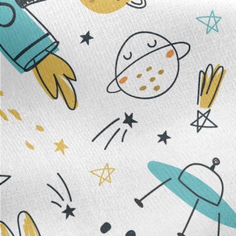 Vast Space Flying Saucer Jersey Backed Fleece