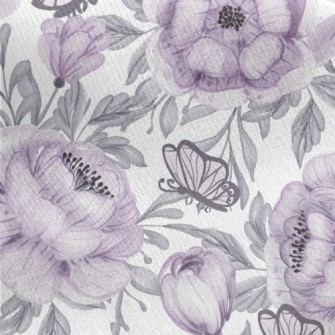 Psychedelic Large Flower Butte Jersey Backed Fleece