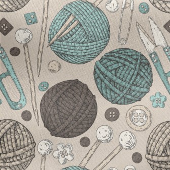 Handmade Yarn Ball Supplies Jersey Backed Fleece