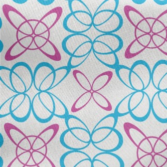 Psychedelic Coil Overlap Jersey Backed Fleece