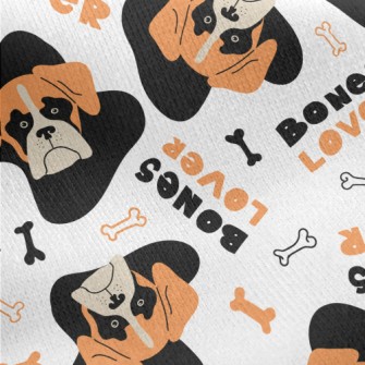 Disgusted Looking Dog Jersey Backed Fleece