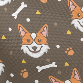 Lively And Happy Corgi Pongee