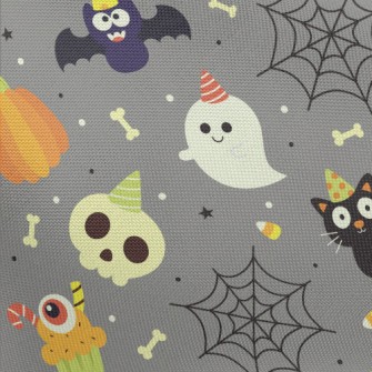 Lively Little Halloween Monste Pongee