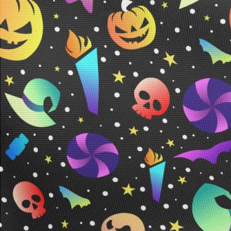 Colorful Fluorescent Pumpkin Pongee