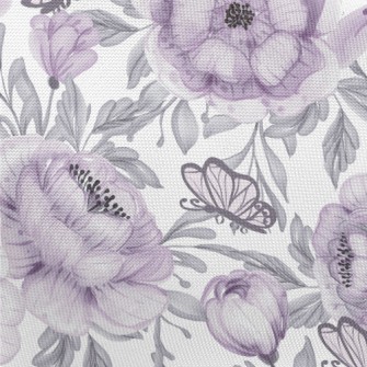 Psychedelic Large Flower Butte Pongee