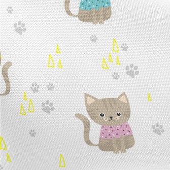 Smart And Well-behaved Cat Pongee