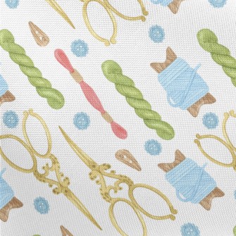 Vintage Scissors Twine Pongee