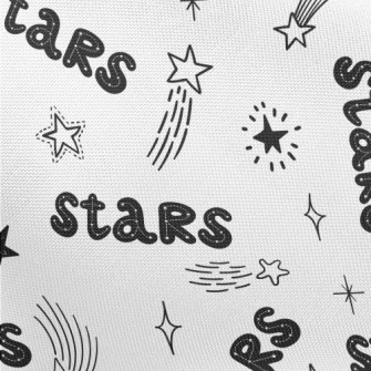 Shining Star Text Pongee