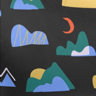 Abstract Hill Sunrise Pongee