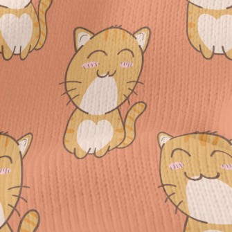 Squinting Blushing Cat Stretch Jersey