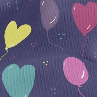 Love Shaped Balloons Stretch Jersey