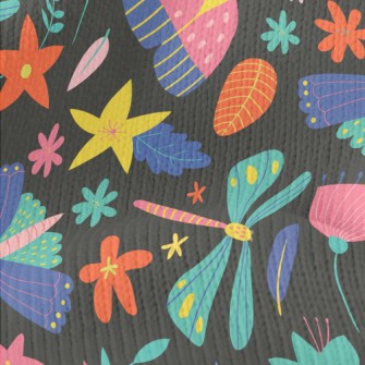Colorful Butterfly Dragonfly Stretch Jersey