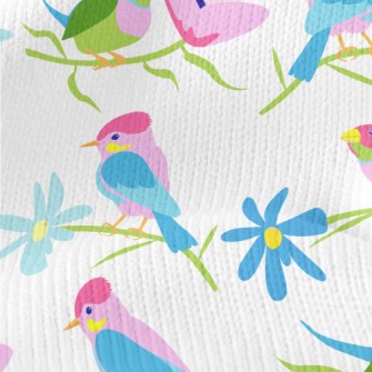 Fantasy Colorful Bird Stretch Jersey
