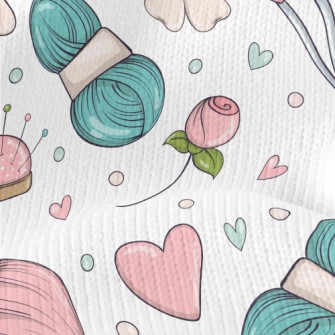 Cute And Cozy Yarn Ball Stretch Jersey