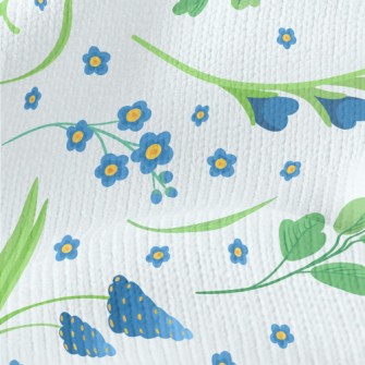 Small And Cute Flowers Stretch Jersey