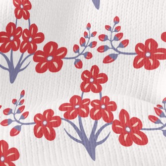 Small Berry Flowers Stretch Jersey