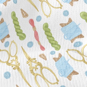 Vintage Scissors Twine Stretch Jersey