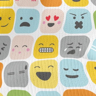 Changing Square Emoticons Stretch Jersey