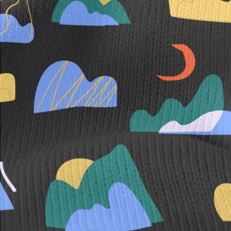Abstract Hill Sunrise Stretch Jersey