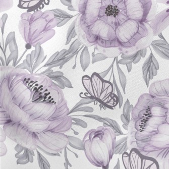 Psychedelic Large Flower Butte Lightweight Cotton Poplin