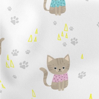 Smart And Well-behaved Cat Lightweight Cotton Poplin