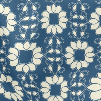 Neatly Arranged Flowers Lightweight Cotton Poplin