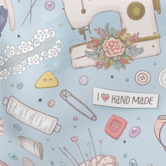 Hand-sewn Rabbit Doll Lightweight Cotton Poplin