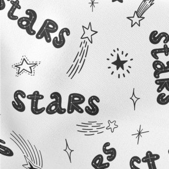 Shining Star Text Lightweight Cotton Poplin