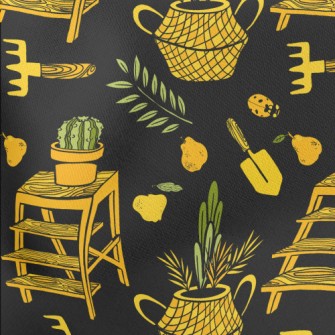 Wonderful Gardening Potted Pla Lightweight Cotton Poplin