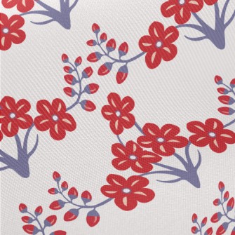 Small Berry Flowers Midweight Cotton Poplin