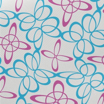 Psychedelic Coil Overlap Midweight Cotton Poplin