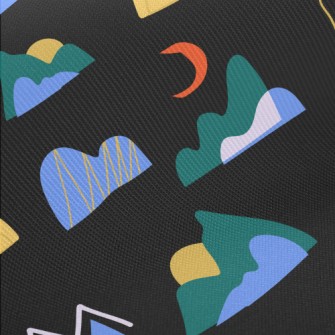 Abstract Hill Sunrise Midweight Cotton Poplin