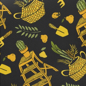 Wonderful Gardening Potted Pla Midweight Cotton Poplin