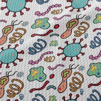 Science And Chemicals Patterns Birdseye Piqué