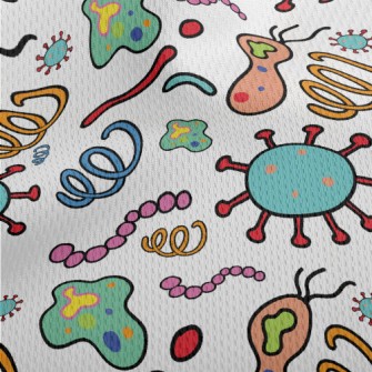 Science And Chemicals Patterns Athletic Mesh Flat Back