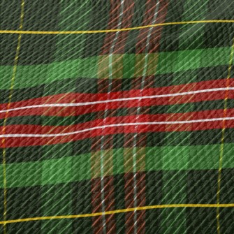 Christmas Color Plaid Birdseye Piqué