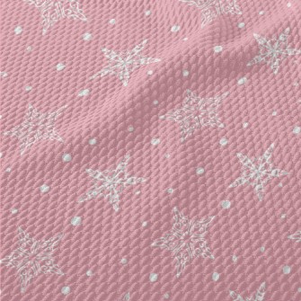 Winter Five-pointed Snowflake Birdseye Piqué