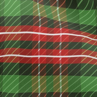 Christmas Color Plaid Chiffon