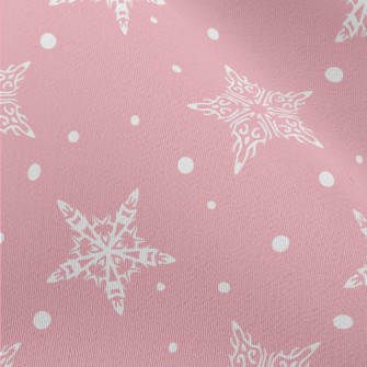 Winter Five-pointed Snowflake Chiffon