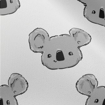 Hand Drawn Plush Koala Chiffon