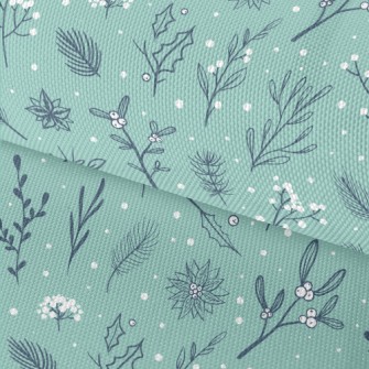 Hand Drawn Cartoon Christmas P Waterproof Oxford