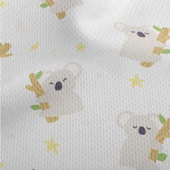Cartoon Cute Koala Athletic Mesh Flat Back