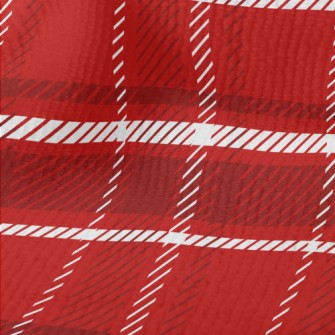 Christmas Red Plaid Terry