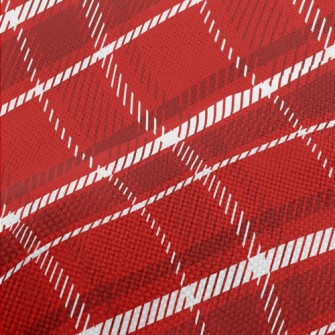 Christmas Red Plaid Performance Linen