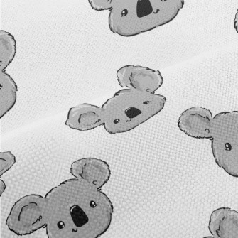 Hand Drawn Plush Koala Performance Linen