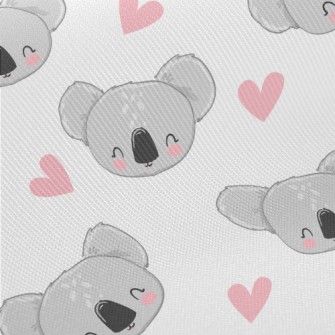 Hand Drawn Happy Koala Twill