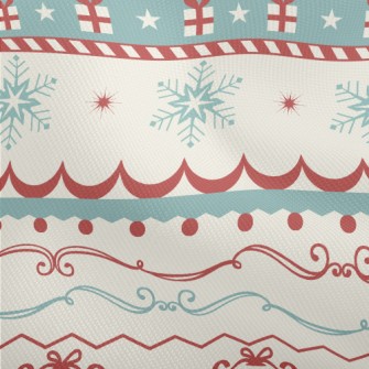 Beautiful Retro Christmas Patt Dobby