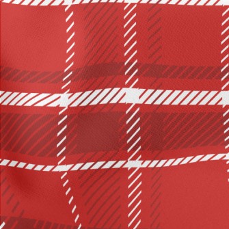 Christmas Red Plaid Stretch Ponte